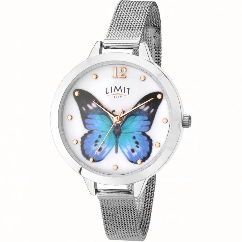 limit womens secret garden butterfly mesh watch