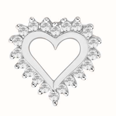 Perfection Crystals Heart Pendant with Surrounded Stones (0.50ct) P3023-SK