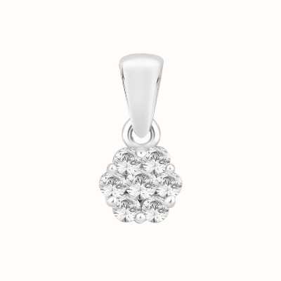 Perfection Crystals Seven Stone Round Cluster Pendant (0.20ct) P3666-SK