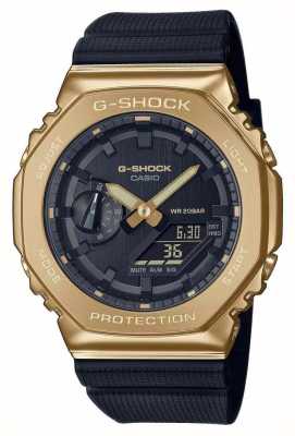 Casio Mens Gold Case Black Strap Watch GM-2100G-1A9ER