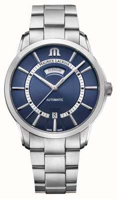 Maurice Lacroix Pontos Day-Date Blue Dial / Stainless Steel Bracelet PT6358-SS002-431-1