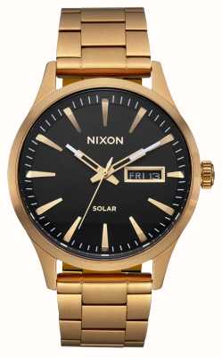 Nixon Sentry Solar Stainless Steel All Gold/Black A1346-510-00