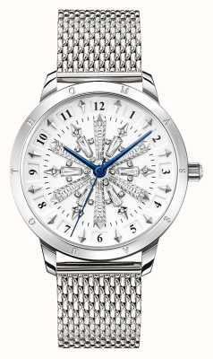 Thomas Sabo Women's Rebel At Heart | White Snowflake Dial | Steel Mesh Bracelet WA0391-201-202-33