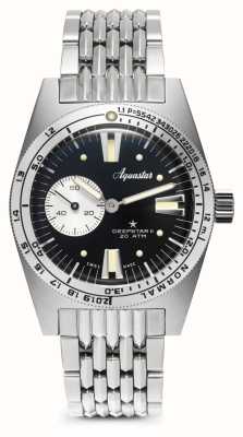 Aquastar Deepstar II (20 ATM) Vintage Black / BoR Bracelet DS2-BOR VB