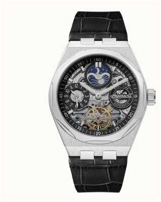 Ingersoll The Broadway | Automatic | Skeleton Dial | Black Leather Strap I12903