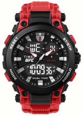 Timex x UFC Impact Dual-Display Black Dial / Red Rubber TW5M53000