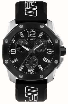 Timex x UFC Icon Chronograph Black Dial / Black Silicone TW2V58600