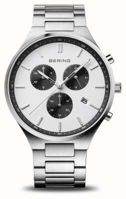 Bering Titan Chrono | White Dial | Titanium Bracelet 11743-704