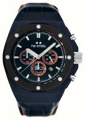 TW Steel Men's CEO Tech | World Rally Championship | Blue Dial | Blue Leather Strap CE4110