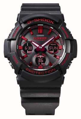 Casio G-Shock | Ignite Red Series | Black Resin Strap GAW-100BNR-1AER