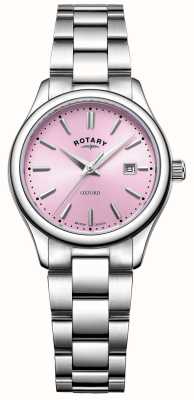 Rotary Women's Oxford | Pink Dial | Stainless Steel Bracelet LB05092/76