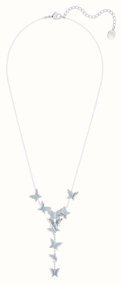 Swarovski Lilia Bracelet, Butterfly, White, Rhodium Plated