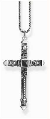 Thomas Sabo Rebel At Heart | Men's Cross Necklace | Sterling Silver KE2003-508-11-L50V