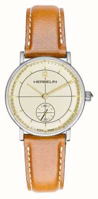 Herbelin Inspiration | Cream Dial | Brown Leather Strap 10647AP17TRGD
