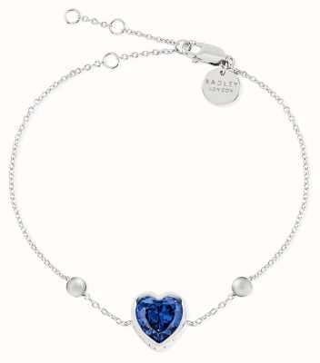 Radley Jewellery Blue Crystal Heart Bracelet | Sterling Silver RYJ3219