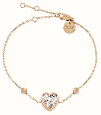 Radley Jewellery Crystal Heart Bracelet | Rose Gold Plated RYJ3218