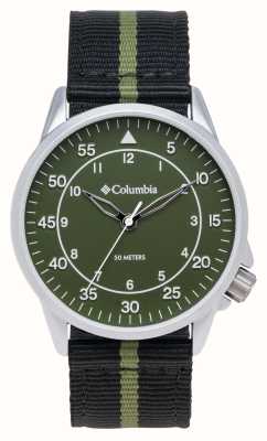 Columbia Viewmont Quartz Green Dial / Black & Green Stripe Nylon CSS15-006
