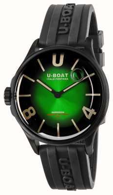 U-Boat Darkmoon (40mm) Green PVD Soleil / Black Silicone 9503