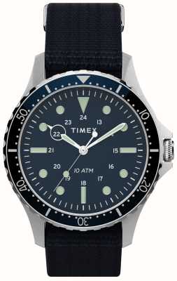 Timex Men's Navi XL (41mm) Black Dial / Black Fabric Strap TW2T75400