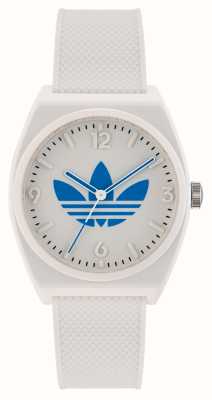 Adidas PROJECT TWO White Dial White Resin Strap AOST23048