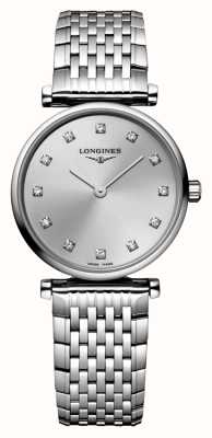 LONGINES La Grande Classique De Longines Silver Diamond-Set Dial / Stainless Steel Bracelet L42094706