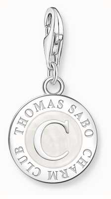 Thomas Sabo Charm Club Charmista Member Coin Pendant Silver 1998-007-14