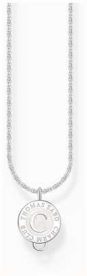 Thomas Sabo Charm Carrier Necklace With Shimmering White Enamel Pendant X2091-007-21-L45V