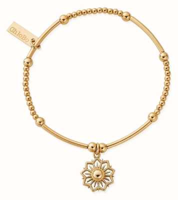 ChloBo Cute Mini Sun Mandala Bracelet Gold Plated GBCM3205