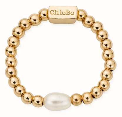 ChloBo Mini Pearl Ring (Small) - Gold Plated GR1RP