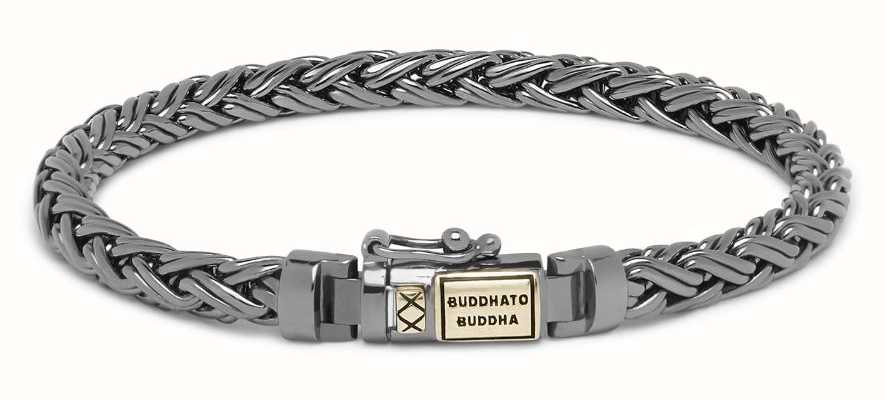 Buddha To Buddha Katja XS Bracelet Black Rhodium Shine Gold 14ct Details J170BR SG Size E 001K01170D705