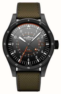 FORTIS Flieger F-43 Triple-GMT PC-7 Team Edition (43mm) Hybrid Strap (Limited To 100 Pieces) F4260004