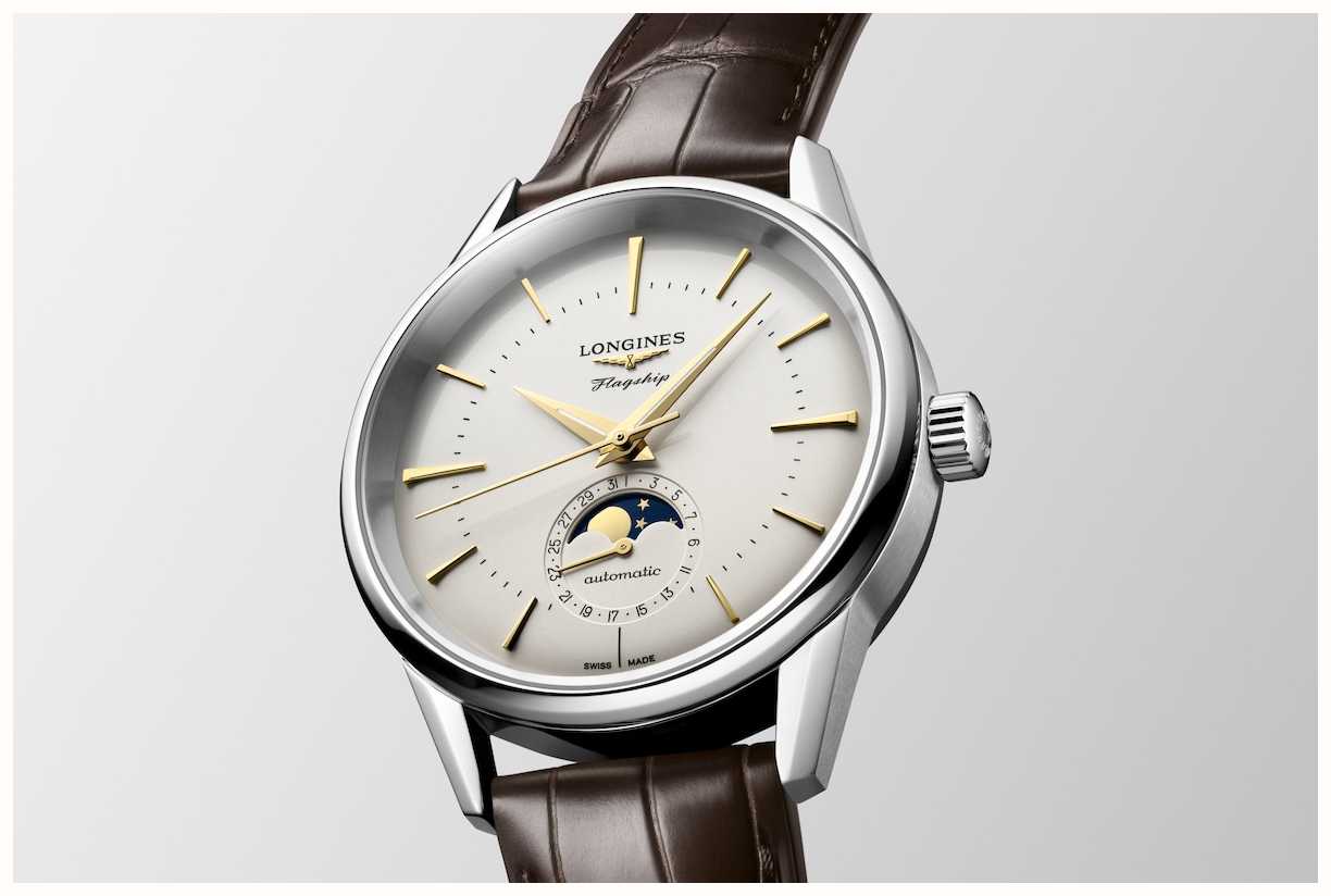 LONGINES Flagship Heritage Classic Moonphase 38.5mm Silver Dial