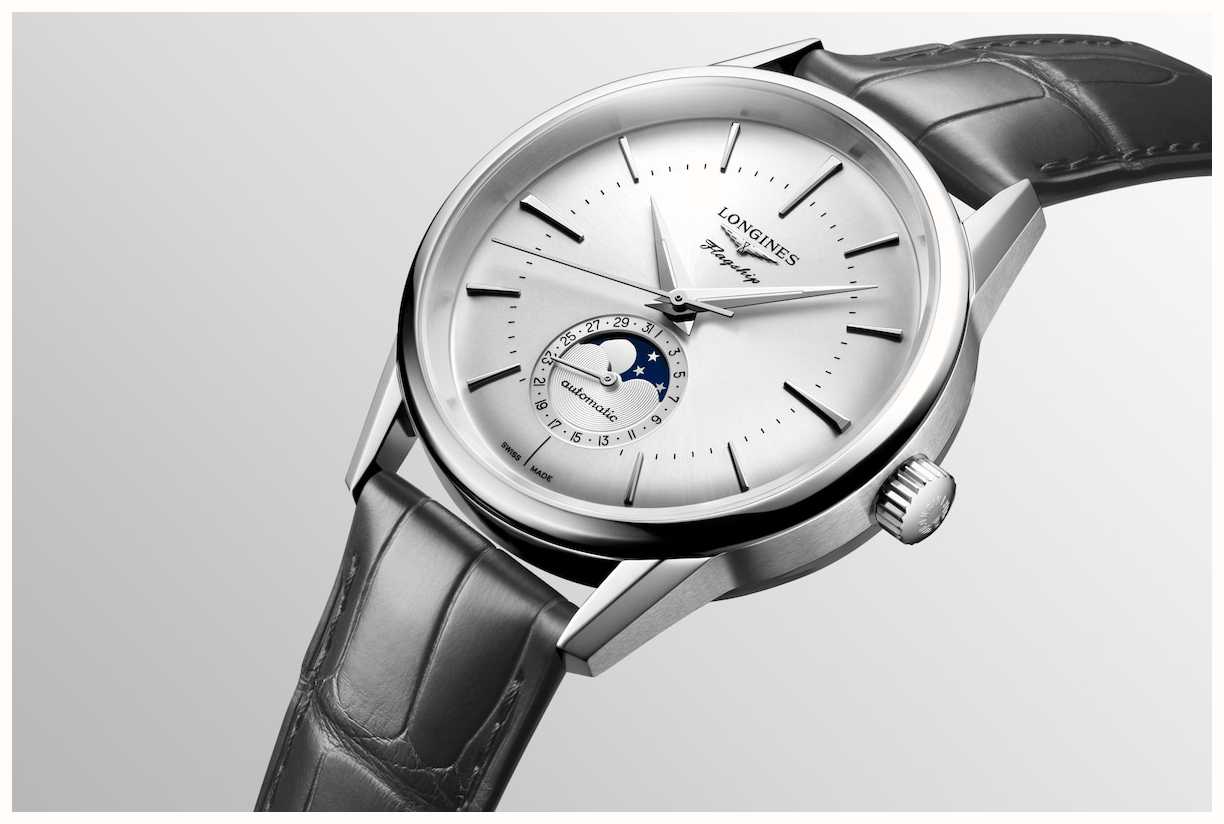 LONGINES Flagship Heritage Classic Moonphase 38.5mm Silver Dial