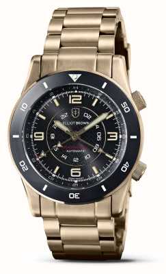 Elliot Brown Beachmaster Professional Automatic GMT Limited Edition (40mm) Black Dial / BronzePVD Stainless Steel 0H0-A02-B12