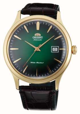 Orient Bambino Mechanical (42mm) Green Fumé Dial / Brown Leather FAC08002F0