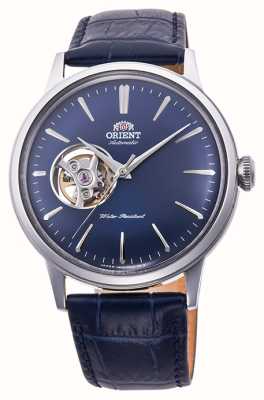 Orient Bambino Open-Heart Mechanical (40.5mm) Blue Dial / Blue Leather RA-AG0005L10B