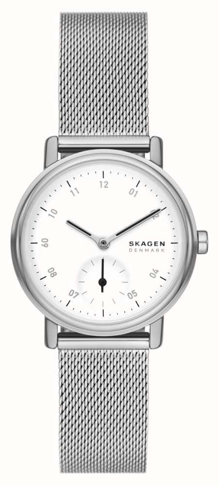 Skagen Kuppel Lille (32mm) White Dial / Steel Mesh Bracelet