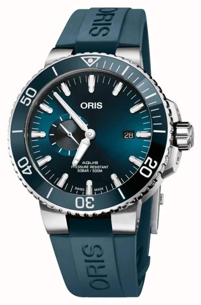 ORIS Aquis Small Second Date 45.5 Case Width 01 743 7733 4155 07