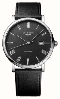 LONGINES Elegant Collection Automatic (41mm) Anthracite Dial / Black Leather L49114712