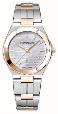 Herbelin Women's Cap Camarat (33mm) Mother-of-Pearl Dial / Two-Tone Stainless Steel Bracelet 14545BTR19