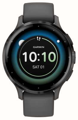 Garmin Venu 3S Slate Stainless Steel Bezel With Pebble Grey Case And Silicone Band 010-02785-00