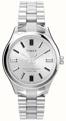 Timex Waterbury Traditional (34mm) Silver Dial / Stainless Steel Bracelet TW2W40500