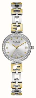 Guess Women's Lady G (26mm) Silver Dial / Two-Tone Stainless Steel Link Bracelet GW0656L1
