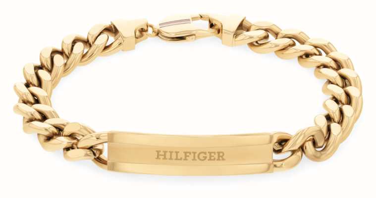Tommy Hilfiger Men's Clash Gold-Tone Stainless Steel Bracelet 2790580