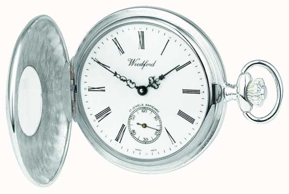 Woodford Stainless Steel Half Hunter Pocketwatch 1067