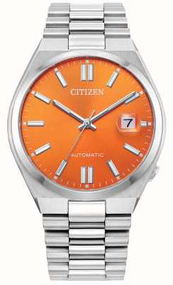 Citizen Tsuyosa Automatic (40mm) Sunray Orange Dial / Stainless Steel Bracelet NJ0151-53Z