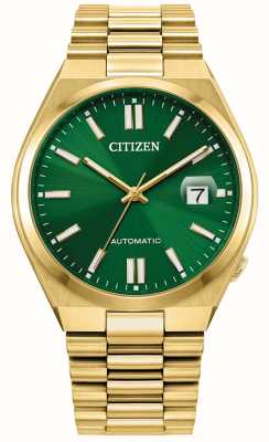 Citizen Tsuyosa Automatic / Sunray Green Dial / Gold-Tone Stainless Steel Bracelet NJ0152-51X