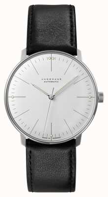Junghans Men's Max Bill Automatic Black Leather Strap 27/3501.04