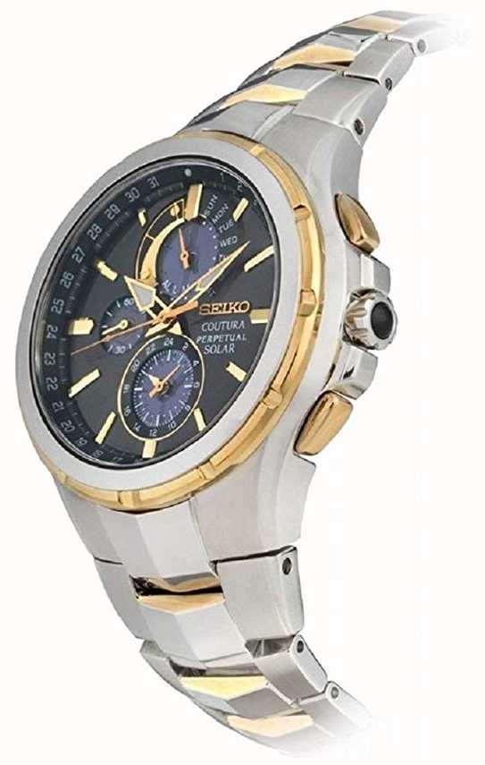 Seiko | Coutura | Perpetual Calendar | Solar Powered | Two Tone | SSC376P9  - First Class Watches™ AUS
