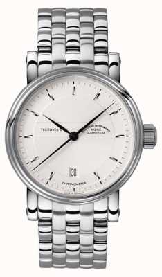 Mühle Glashütte Teutonia II Chronometer Stainless Steel Band Silver Dial M1-30-45-MB